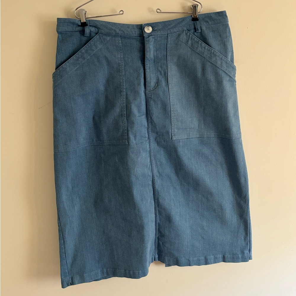 Free Label light denim Stevie skirt
